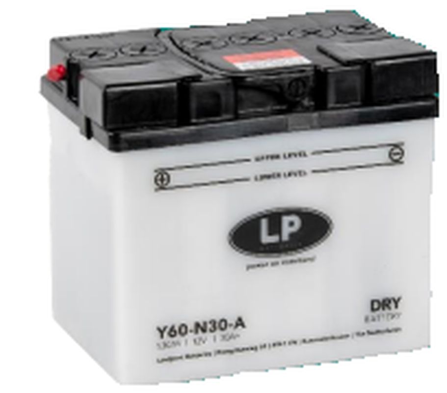 LANDPORT akumulátor Y60-N30-A (MD L60-N30-A) 12V 30AH (184X130X170mm) (300A) obsluhovatelný - elektrolyt zvlášť (2) UE48